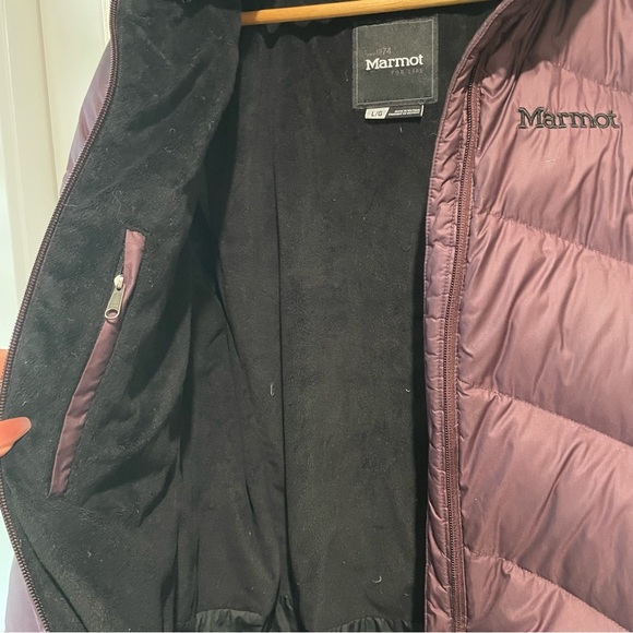 Marmot down fill purple winter parka size large - Picture 4 of 11